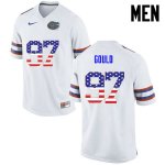 Men's Florida Gators #97 Jon Gould NCAA Nike White USA Flag Fashion Authentic Stitched College Football Jersey XXG2662SP